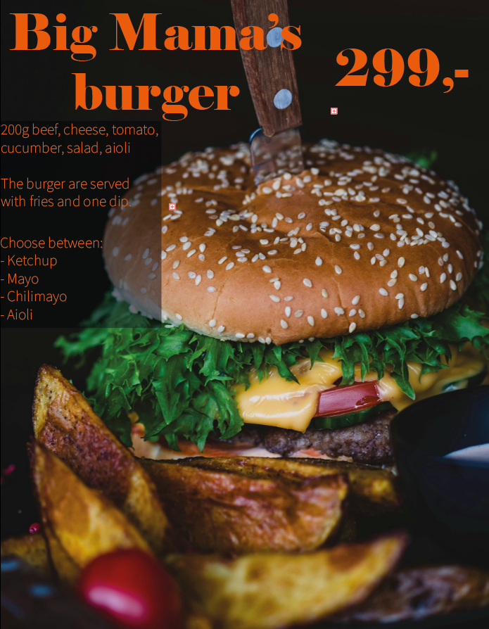 Redesign af Big mamas burger